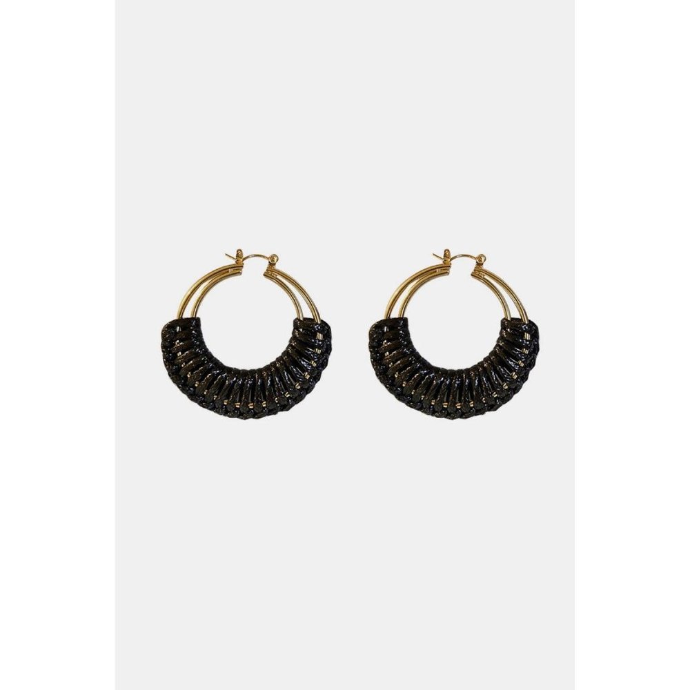 Braided Hoop Earrings